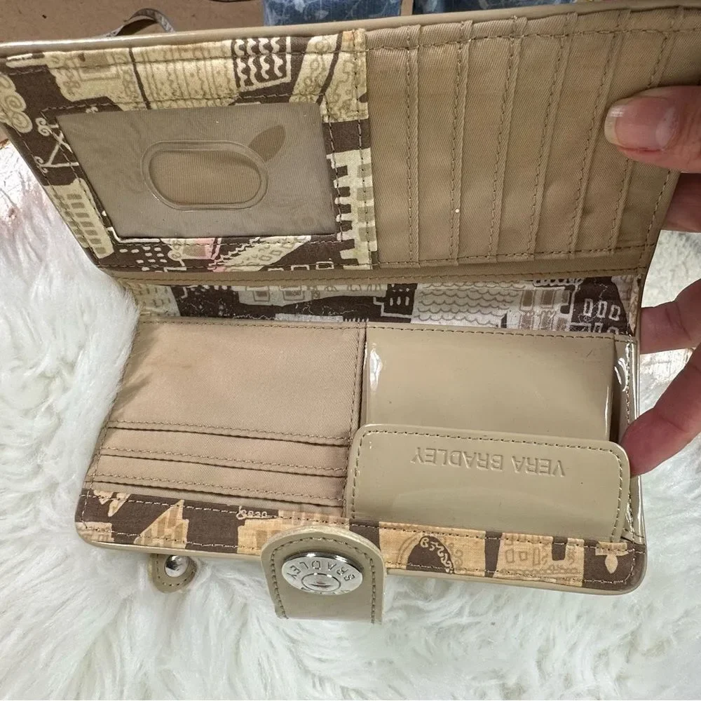 Vera Bradley Beige Wallet with Embossed Design - Picture 9 of 9